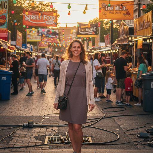 Osoby korzystające z transportu publicznego w trakcie festiwalu