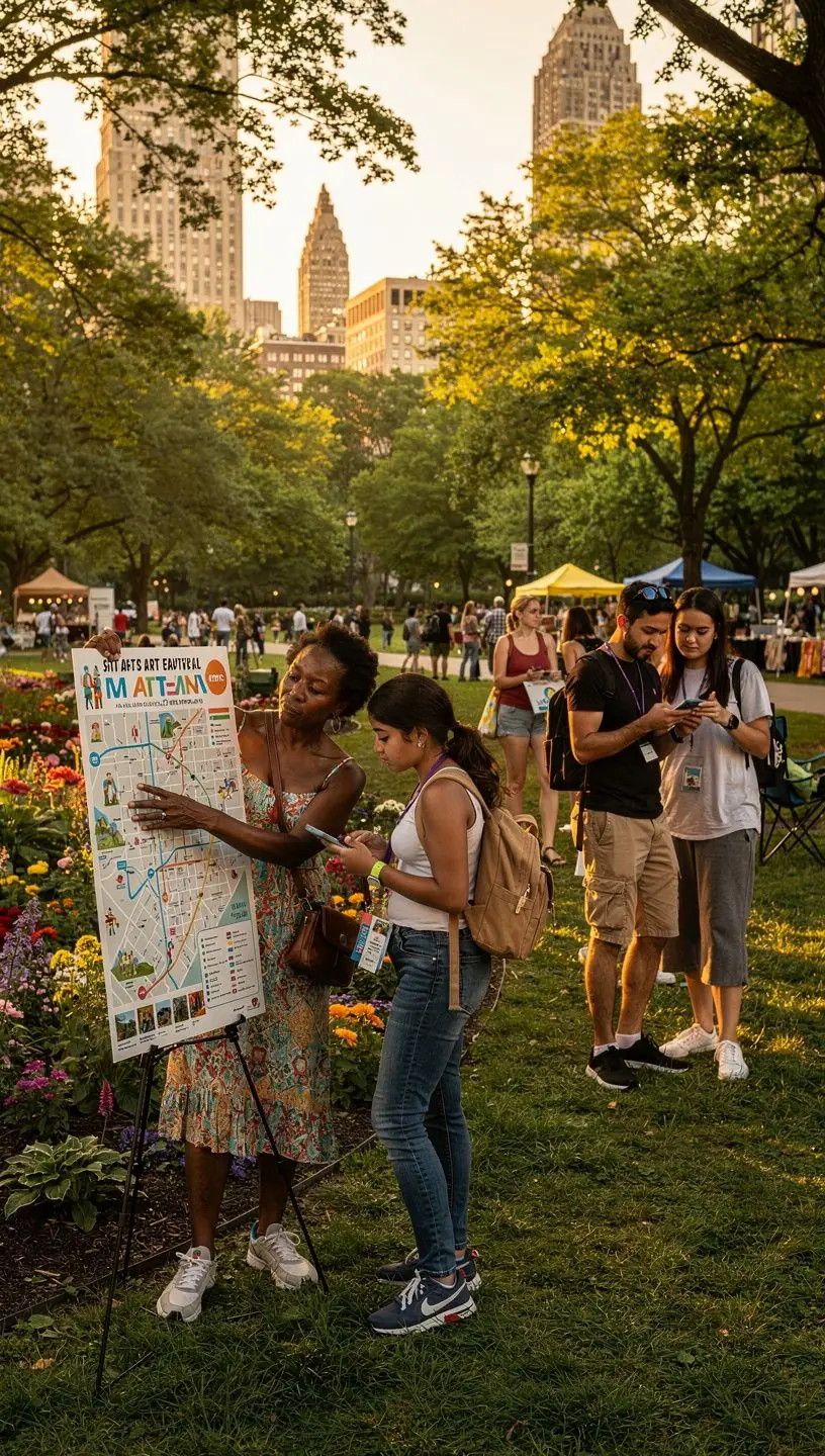 Uczestnicy festiwalu cieszący się muzyką na żywo